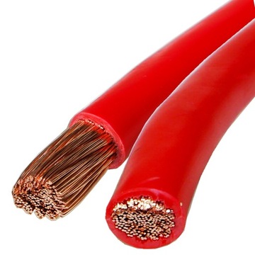 Przewód jednożyłowy 1x25 kabel linka LGY 1 x 25mm czerwony 1m