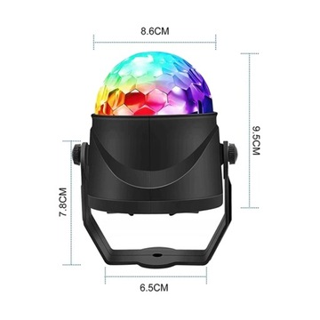 СВЕТОДИОДНЫЙ ПРОЕКТОР DISCO BALL RGB ДЛЯ ВЕЧЕРИНКИ ЛАЗЕР + ПУЛЬТ ДИСТАНЦИОННОГО УПРАВЛЕНИЯ