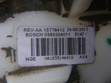 SENZOR ÚROVNI PALIVA OPEL INSIGNIA 15776397