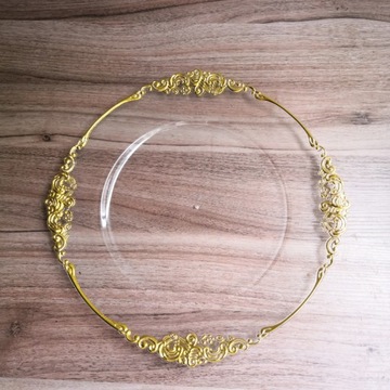 ПОДСТАВКА ПЛАСТИКОВАЯ ПОД ТАРЕЛКУ, золото, Ø 36