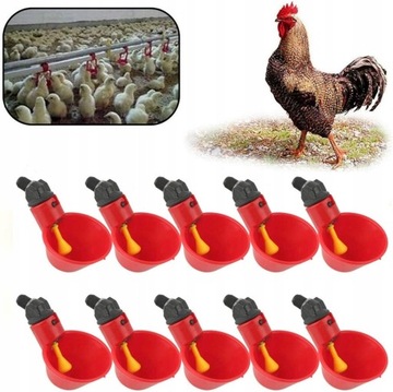 Стаканчики для воды для птицы Стаканчики для курицы 10 шт.