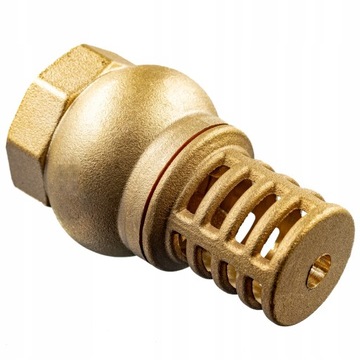 ZAWÓR ZWROTNY Z KOSZEM SSĄCYM MOSIĘŻNYM 5/4