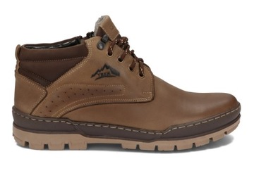 БОТИНКИ ЗИМНИЕ УТЕПЛЕННЫЕ, КОЖАНЫЕ 173 CBR R 44