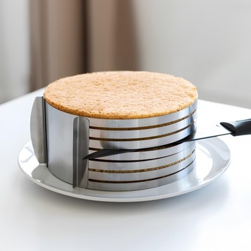 Обод для торта, обод для резки торта, регулируемый для резки бисквитного торта