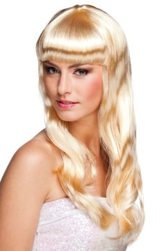 PERUKA DŁUGA BLOND LATA 20-TE PANIEŃSKI 85866