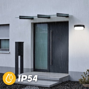 СВЕТОДИОДНЫЙ НАСТЕННЫЙ ФАСАДНЫЙ СВЕТИЛЬНИК ЧЕРНЫЙ САДОВЫЙ НАСТЕННЫЙ СВЕТИЛЬНИК 5 Вт IP54