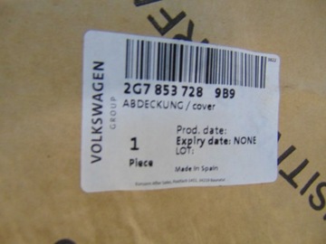 LIŠTA NÁRAZNÍKU PRAVÝ PŘEDNÍ VW TAIGO 2G7853728 PDC