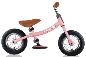 Globber Пастельно-розовый велосипед на ровной поверхности Go Bike Air