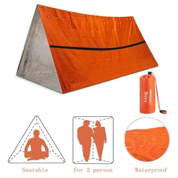Outdoor Emergency Survival Blanket, Waterproof, Thermal Shelter, SOS First