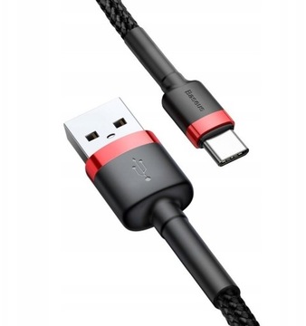 USB-кабель BASEUS Cafule CATKLF-C91 2A USB C 2м