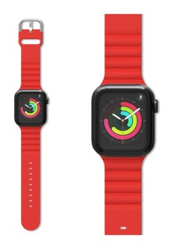 PASEK do SMARTWATCHA APPLE WATCH 2 3 4 5 6 7 8 9 SE 42/44/45/49 mm CZERWONY