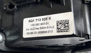 5Q1713025K SKODA SEAT VW GOLF 7 VII VOLIČ PÁKA PÁKY ŘAZENÍ DSG