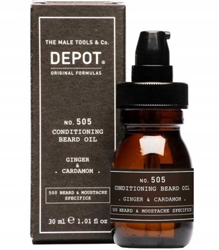 DEPOT 505 ODŻYWCZY OLEJEK DO BRODY Ginger Cardamom