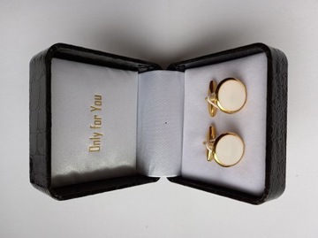 Мужские запонки EXC для смокинга, золото, свадьба, золото + черный оникс