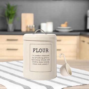 Металлический контейнер для хранения муки