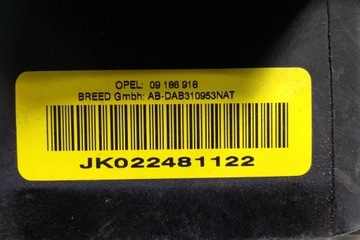 AIRBAG ŘIDIČE OPEL VECTRA C GTS JK022481122 2.0L DIESEL 2003