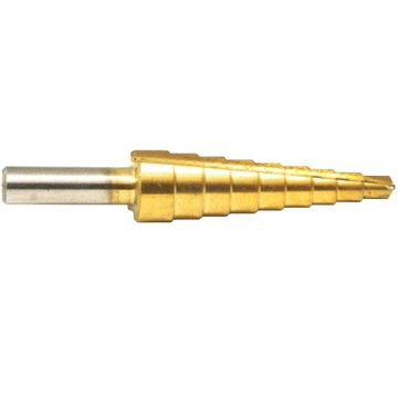 РОЖДЕСТВЕНСКАЯ ЕЛКА СТУПЕНЧАТОЕ СПИРАЛЬНОЕ КОНИЧЕСКОЕ СВЕРЛО ПО МЕТАЛЛУ 4-12 мм HSS TYTAN!