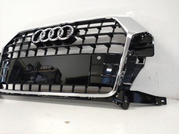 GRILL Atrapa chłodnicy krata zderzaka AUDI Q3 8U0853651P lift 15- czarny