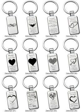 Элегантный брелок для ключей с персонализацией 03