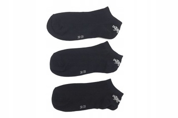 Носки-кеды Lonsdale, 3 пары, черные, размеры 36-39