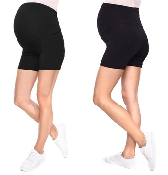 MijaCulture legginsy spodenki ciążowe M012 3b