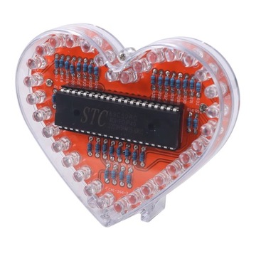 Serce 32 Multikolor RGB LED z obudową super EFEKT