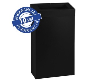 Merida KSC106 Kosz na odpady otwarty STELLA SLIM BLACK LINE, poj 27 l, czar