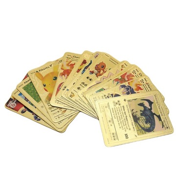 ЗОЛОТЫЕ КОЛЛЕКЦИОННЫЕ КАРТЫ POKEMON 110 ШТ. НАБОР ЗОЛОТОГО СПЕЦИАЛЬНОГО ИЗДАНИЯ