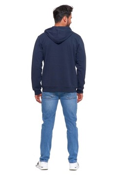 СВИТШОТ МУЖСКОЙ, ХЛОПОК, С КАПЮШОНОМ, КАРМАНАМИ, MORAJ M, ТЕМНО-СИНИЙ