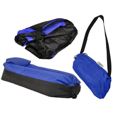 LEŻAK DMUCHANY PLAŻOWY SOFA MATERAC LAZY BAG 180x70CM ENERO CAMP