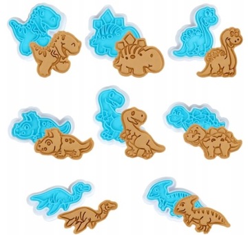 FORMA FOREMKA DO WYKRAWANIA CIASTEK WYKRAWACZ MASY CUKROWEJ DINOZAURY DINO