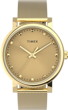 Timex zegarek TW2U05400 złoty mesh