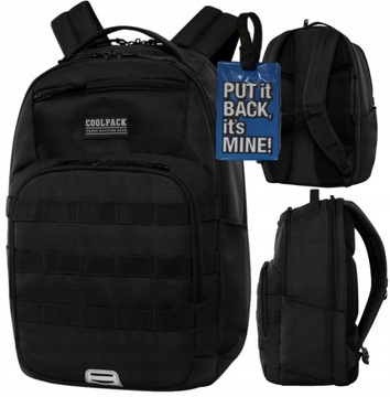 PLECAK CoolPack SZKOLNY MŁODZIEŻOWY CZARNY