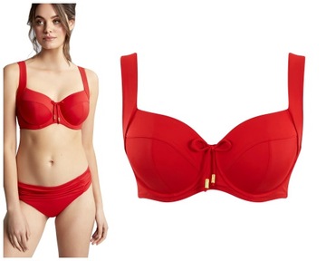 75E Panache Anya Riva fiery red soft biustonosz do stroju kąpielowego