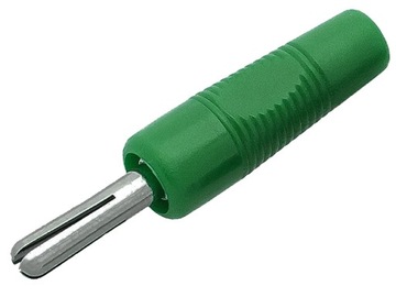 Wtyk; banan izolowany 4mm kołkowy; WB425/10/GN