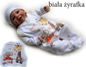 Śpioszki śpiochy bawełniane pajacyk 68 rozpinane