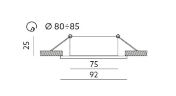 Галогенный потолочный светильник MOVABLE для светодиодов GU10, черный