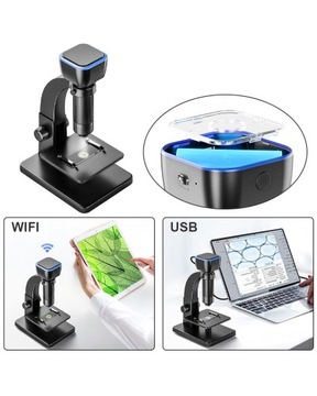 MIKROSKOP CYFROWY INSKAM 315-W DUAL 2000x FULLHD 12MP 2160p APP IOS PC WIFI