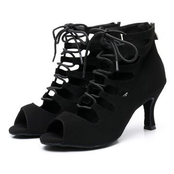 Черноковая танцевальная обувь 7,5 см