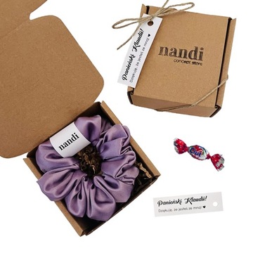 Podziękowania Wieczór Panieński scrunchie+kartonik