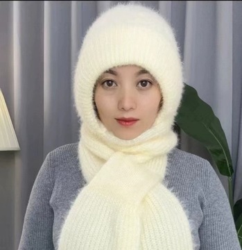 Осенне-зимняя шапка, теплая женская шапка из шерсти плюс бархат.