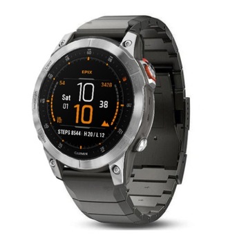 Stalowa Bransoleta Pasek Czarna do Garmin epix 2
