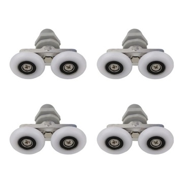 Zestaw 4 rolek do drzwi prysznicowych (23 mm)