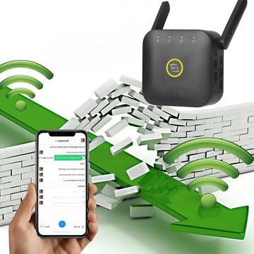 WZMACNIACZ SYGNAŁU WIFI 300MBPS REPEATER AP WPS ROUTER DWIE ANTENY 2.4GHZ