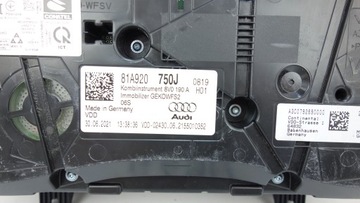 AUDI Q2 81A 2016- PŘÍSTROJOVÁ DESKA BUDÍKY 81A920750J