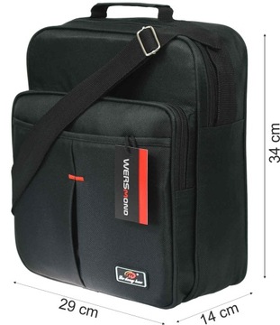 МУЖСКАЯ ВЕРТИКАЛЬНАЯ СУМКА для работы с ремнем через плечо.