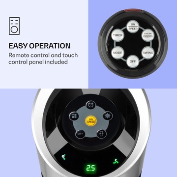 KLIMATOR PRZENOŚNY KLIMATYZER WODNY WENTYLATOR NAWILŻACZ JONIZACJA PILOT 6L