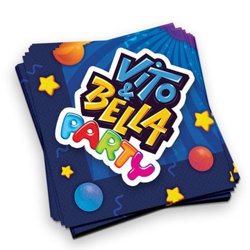 SERWETKI PAPIEROWE (16 sztuk) - VITO i BELLA PARTY