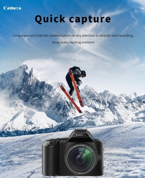 Профессиональная цифровая видеокамера 4K CMOS HD D5 64Mpx 16X Wi-Fi, польская