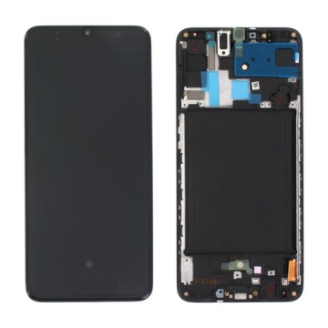 LCD displej Samsung A70 2019 SM-A705 Černý S Rámečkem